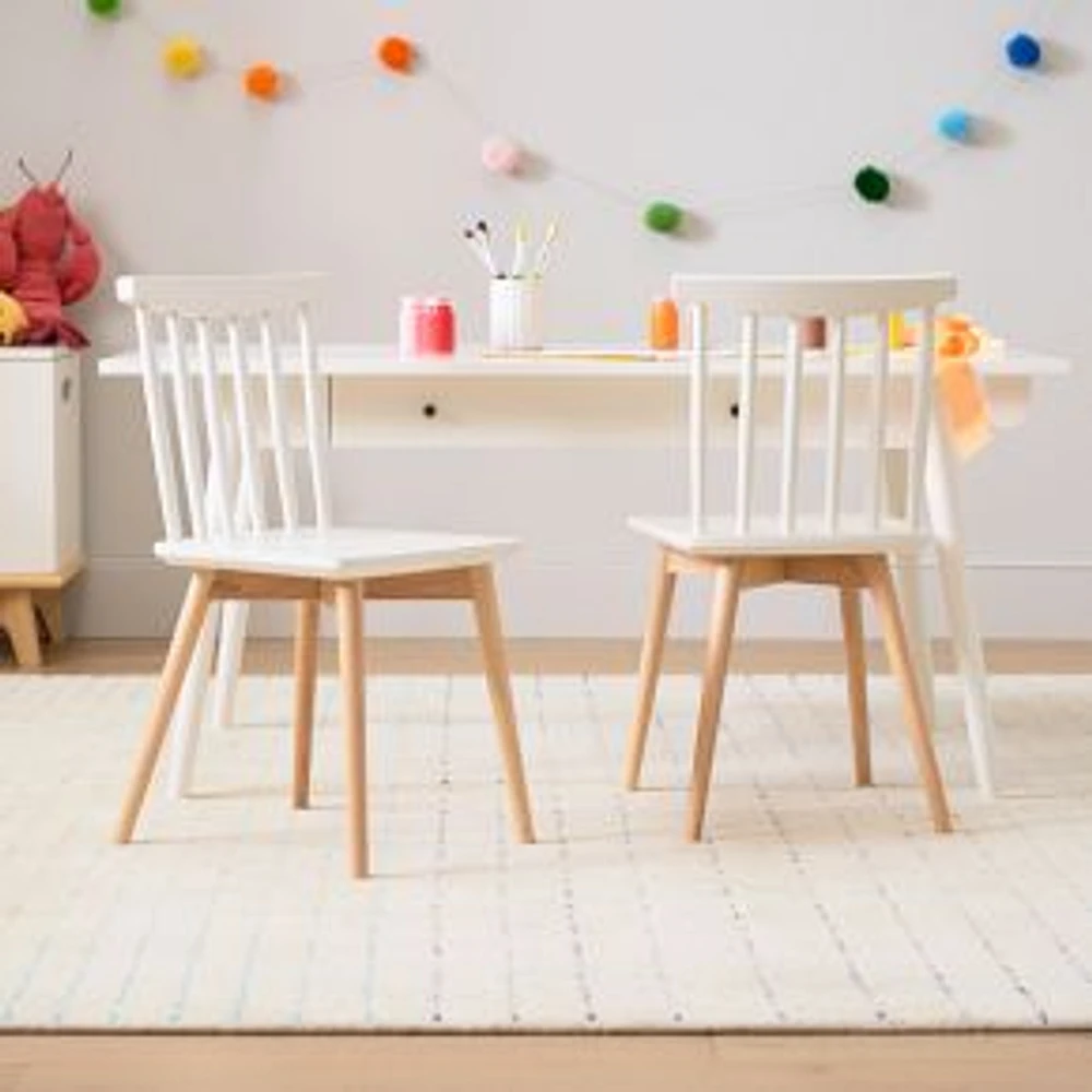 Sydney Two Tone Play Chairs, Set of 2, Simply White/Natural