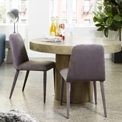 Pedestal Base Concrete Dining Table,Cement,