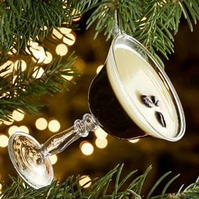 Glass Espresso Martini Ornament