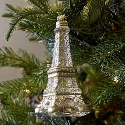 Glass Eiffel Tower Ornament