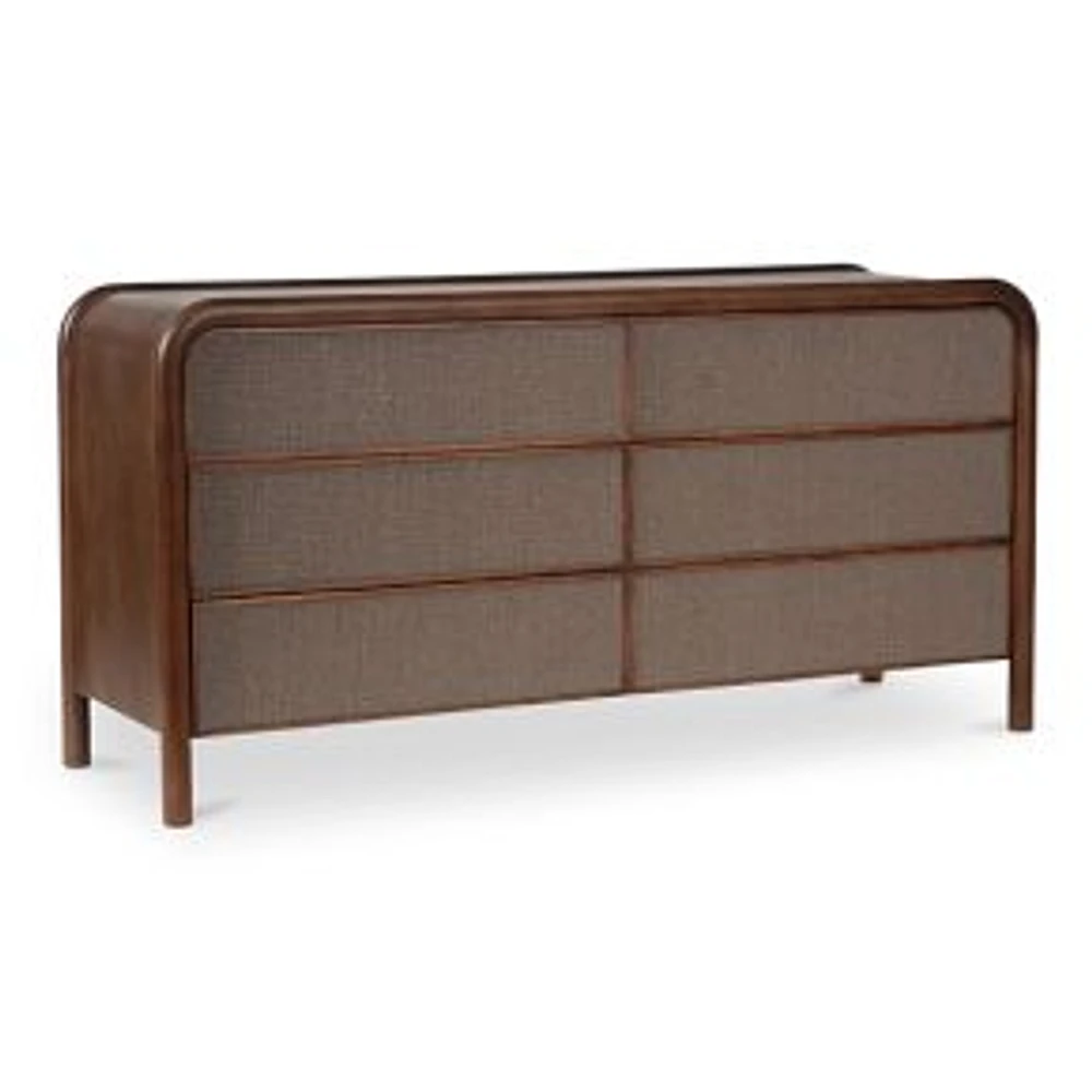 Moyock 6-Drawer Dresser, Warm Brown