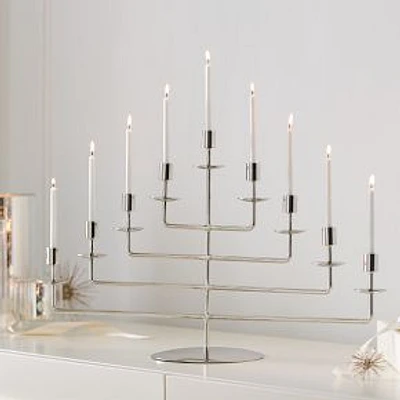 Alta Metal Menorah, Chrome