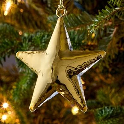 Hammered Metal Star Ornament