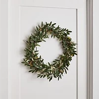 Faux Olive Wreath, Green