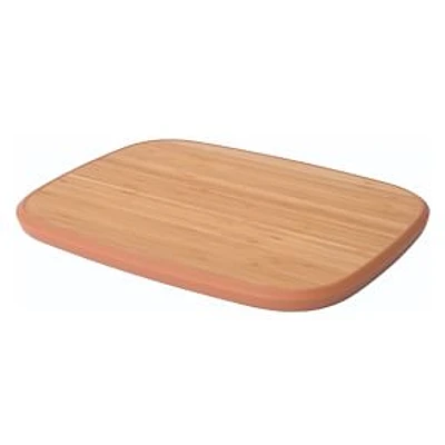 Leo 14.5" Bamboo Cutting Board Anti-Slip, Pink