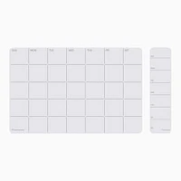 Dry Erase weekly and Monthly Planner Bundle, Set of 2, White