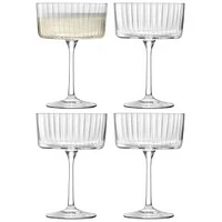 Gio Line Coupe Glass, Clear, Set of 4