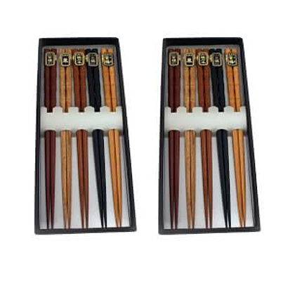 Wooden Chopsticks, Set of 10