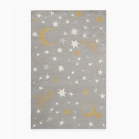 Joseph Altuzrra Moon And Stars Rug, Frost Gray, 8X10