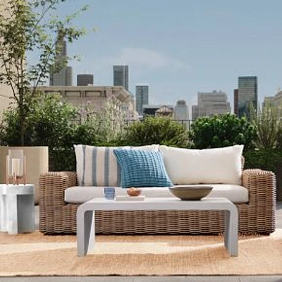 Westport 84" Outdoor Sofa, Natural, Alabaster