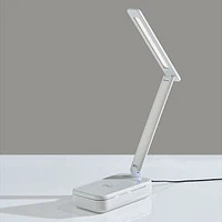 UV-C Sanitizing Desk Lamp w. Wireless Charging & Smart Switch, White