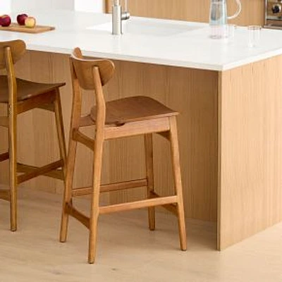 Classic Cafe Counter Stool, Acorn