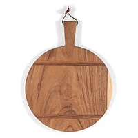 Madera Round Charcuterie Board, 22.5x18, Caribbean Walnut