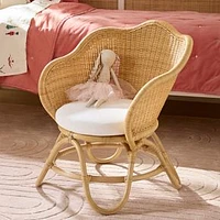 Rattan Flower Chair   Natural