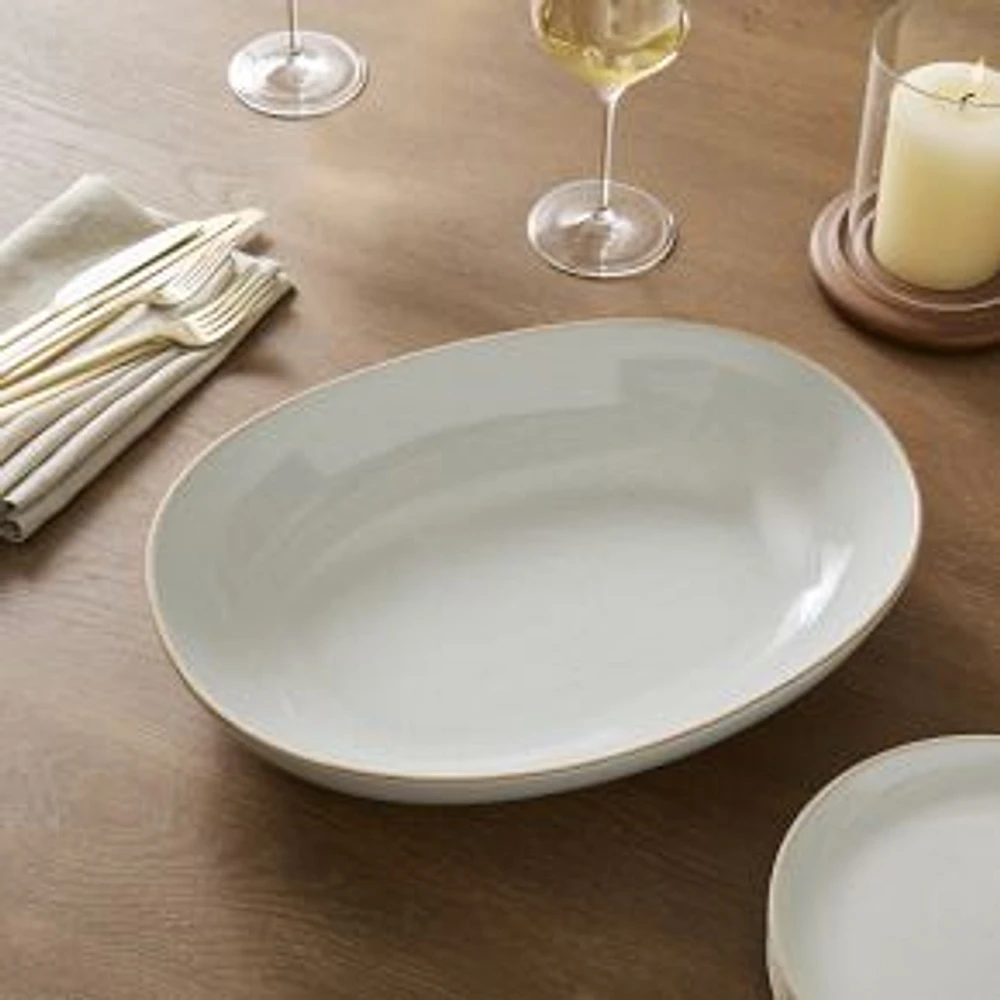 Mill Serve Platter, White