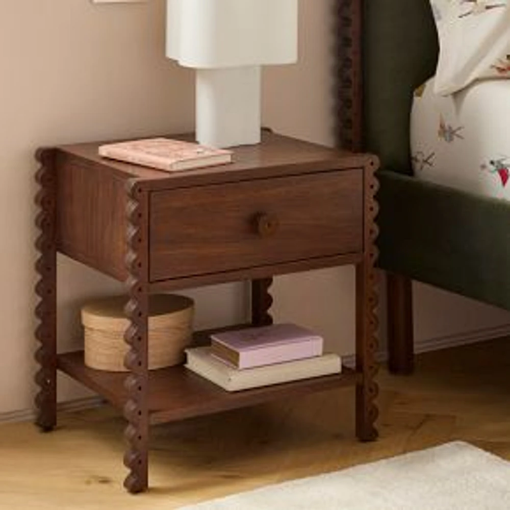 Josephine Nightstand Dark Walnut