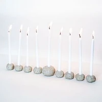 Speckled Menorah Stoneware Small Multi