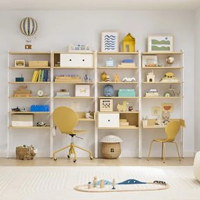 Ziggy Wall Desk with Cabinet Storage