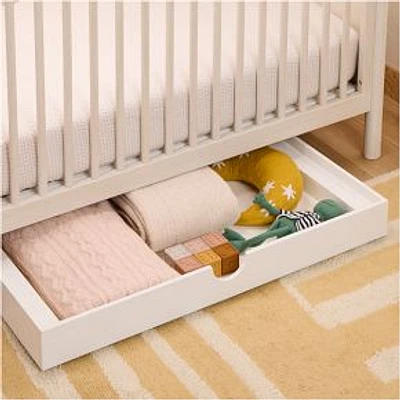 Under Crib Storage Bin Rolling We White