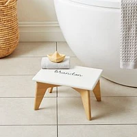 Sydney Step Stool, Single, Simply White, WE Kids