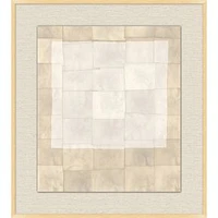 Layered Paper Composition Wall Art, Beige 26" x 29"