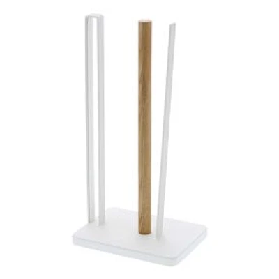 Yamazaki Tosca One-Handed-Tear Paper Towel Holder, White