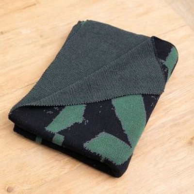 Selva Forest Knitted Throw Blanket