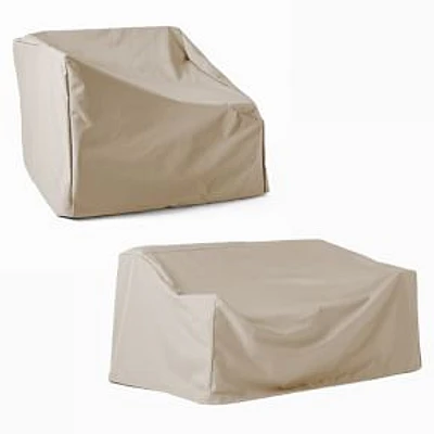 Portside Aluminum Sectional, Set 3: L-Shaped 3 Piece Sectional Protective Cover Pack