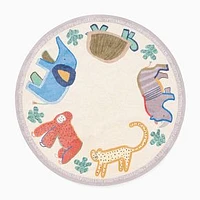 Washable Follow The Leader Rug 5' Round