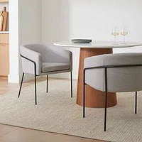 Dunst Dining Armchair, Frost Gray