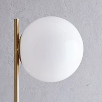 Sphere + Stem Shade, 6.5" (Milk)