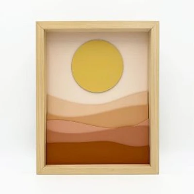 Desert Landscape Wood Wall Art