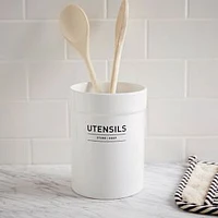 Utility Utensil Holder, White