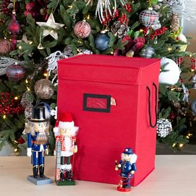 Nutcracker Collectibles Storage Box, Red, 17 in