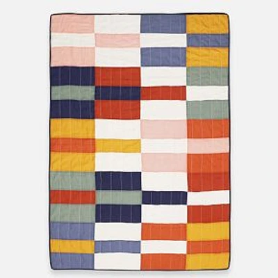 Multi-Check Quilt Throw