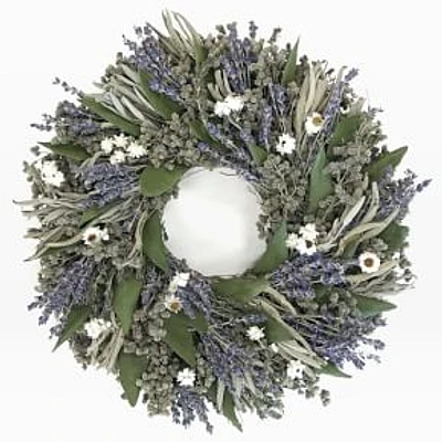 Dried Herb Wreath, Blue