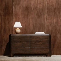 Linden 6-Drawer Dresser, Dark Brown