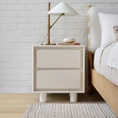 Odell 22" Nightstand, Ivory Lacquer