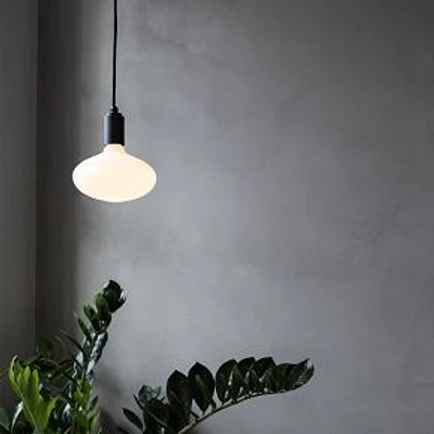 Tala Graphite Pendant With Oval Bulb