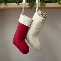 Felt Stocking, White