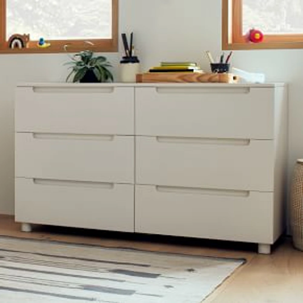 Arlen Extra Wide Dresser, Simply White, WE Kids