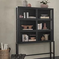 Curio 45.75" Tall Cabinet, Drifted Black