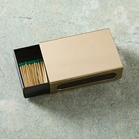 Beau Metal Matchbox Sleeve, Polished Brass