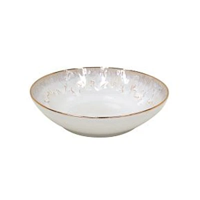 Taormina Gold-Rimmed Pasta Bowl, White, Set of 4