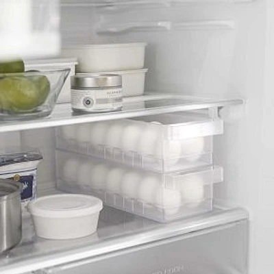 Yamazaki Refrigerator Organizer Egg Bin, White