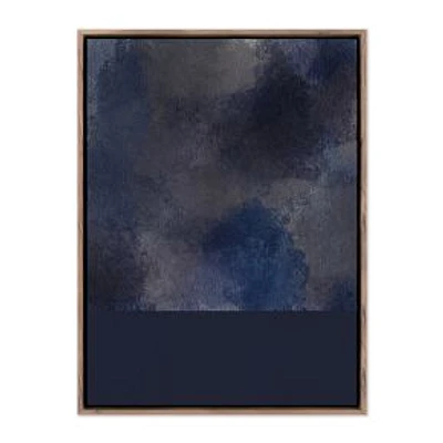 Storm by Shatha Al Dafai Canvas Floater Frame, 30x40, Rustic Walnut