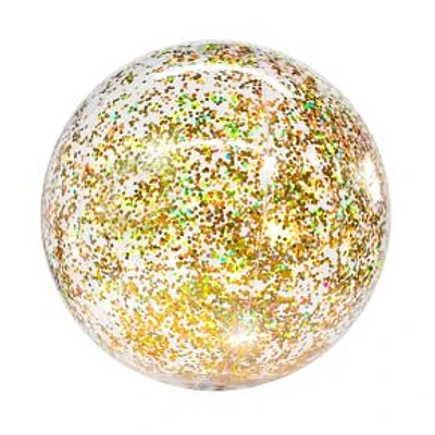 Poolcandy Inflatable Giant Glitter Beach Ball - 20" Gold Glitter