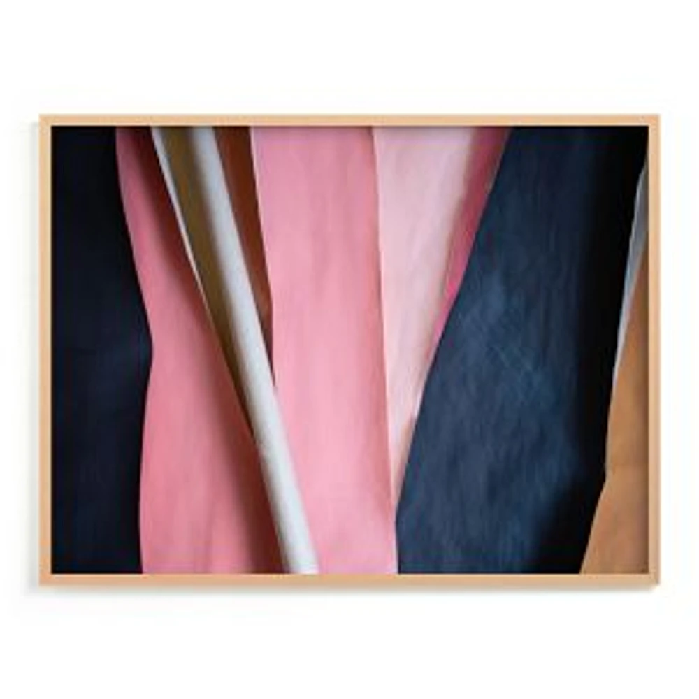 Future Stripes, Natural Wood Frame, Full Bleed Framed Print, 24x18, Multi