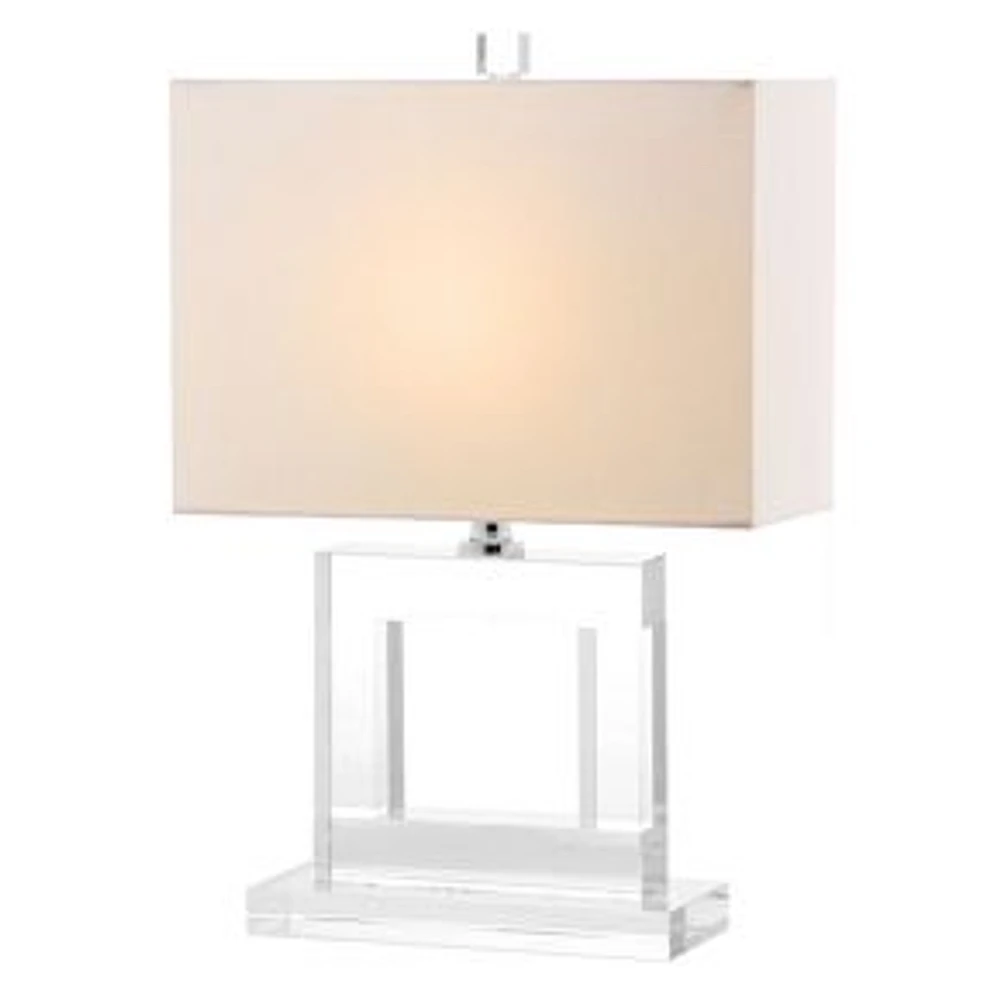 Crystal Table Lamp, Square