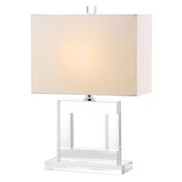 Crystal Table Lamp, Square